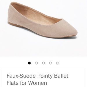 NWT Old Navy Faux Suede Ballet Flat